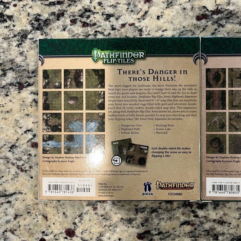 Pathfinder Flip-Tiles Forest Highlands and Forest Perils Map Lot TTRPG D&D - Picture 6 of 7